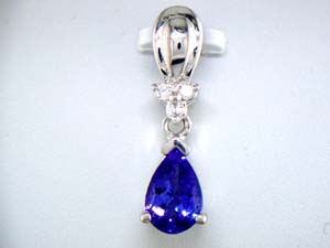 TANZANITE & DIAMOND PENDANT