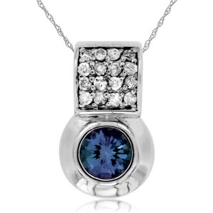 TANZANITE & DIAMOND PENDANT