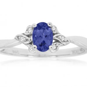 TANZANITE & DIAMOND RING