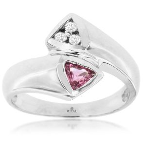 PINK SAPPHIRE & DIAMOND RING