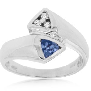 TANZANITE & DIAMOND RING