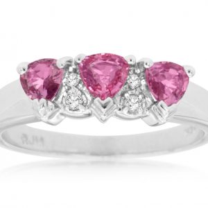 PINK SAPPHIRE & DIAMOND RING