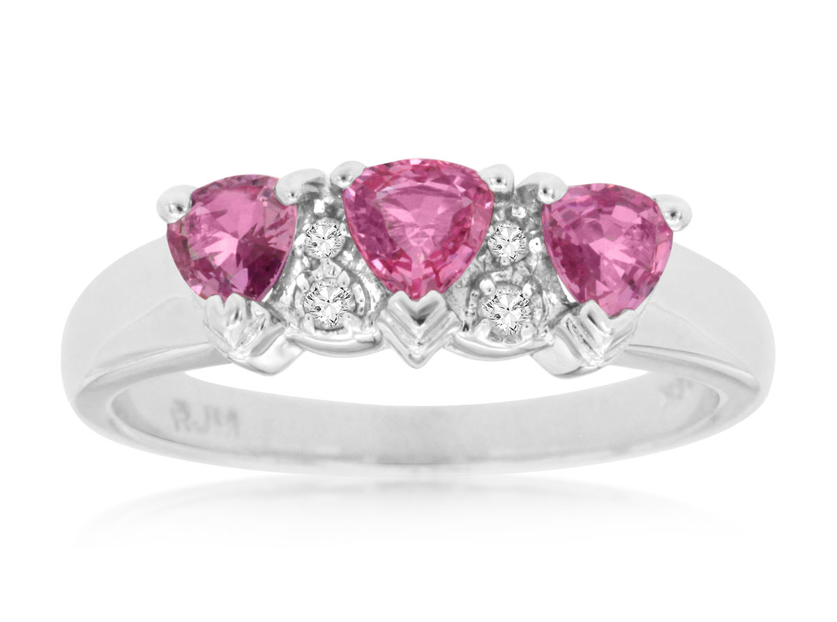 PINK SAPPHIRE & DIAMOND RING