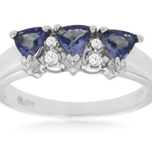 TANZANITE & DIAMOND RING