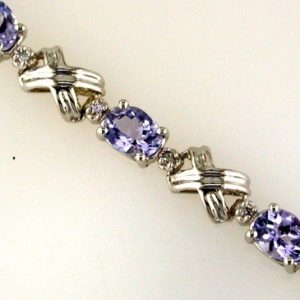 TANZANITE & DIAMOND BRACELET