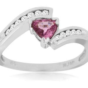 PINK SAPPHIRE & DIAMOND RING