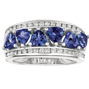 TANZANITE & DIAMOND RING