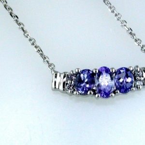 TANZANITE & DIAMOND NECKLACE