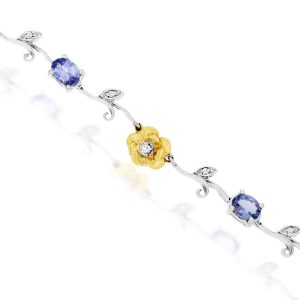 TANZANITE & DIAMOND BRACELET