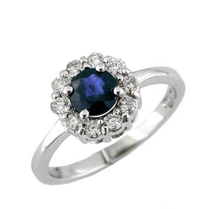 SAPPHIRE & DIAMOND RING