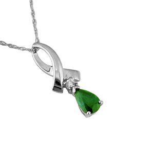 EMERALD & DIAMOND PENDANT