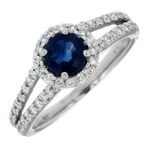 SAPPHIRE & DIAMOND RING
