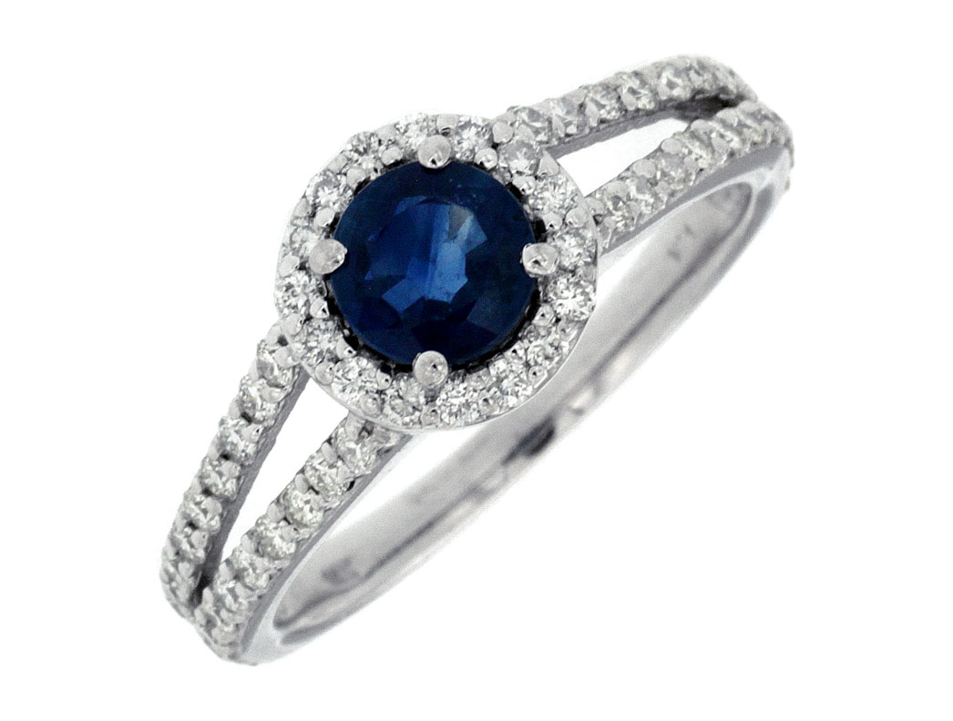SAPPHIRE & DIAMOND RING