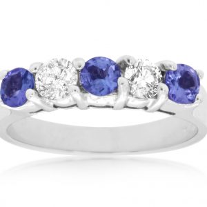 TANZANITE & DIAMOND BAND