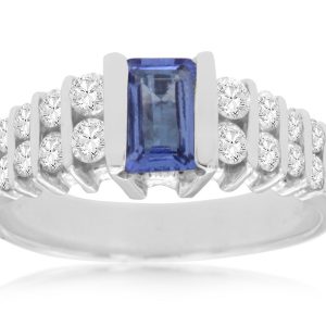 TANZANITE & DIAMOND RING
