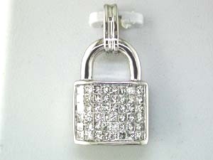 DIAMOND LOCK PENDANT