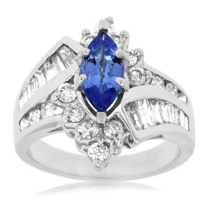 TANZANITE & DIAMOND RING