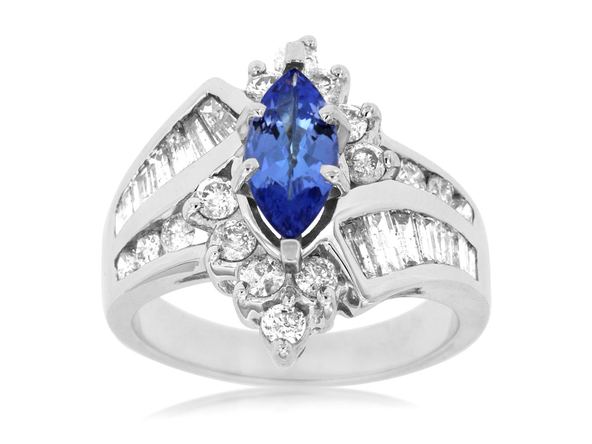 TANZANITE & DIAMOND RING