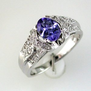 TANZANITE & DIAMOND RING