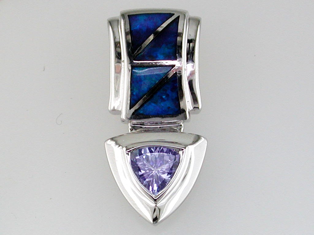 OPAL & DIAMOND PERNDANT