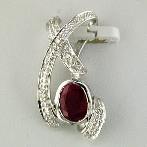 RUBY & DIAMOND PENDANT
