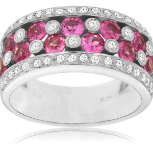 PINK SAPPHIRE & DIAMOND RING