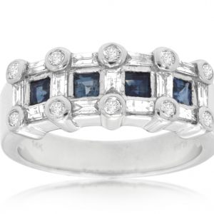 SAPPHIRE & DIAMOND RING