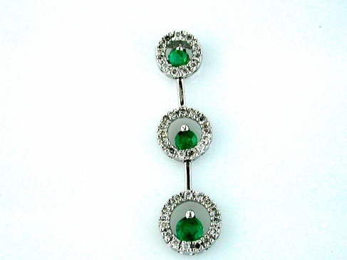 EMERALD & DIAMOND PENDANT