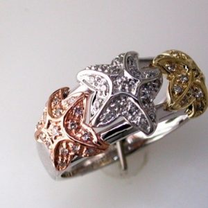 DIAMOND & MULTICOLOR RING