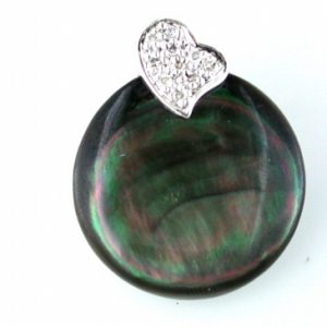 MOP & DIAMOND PENDANT
