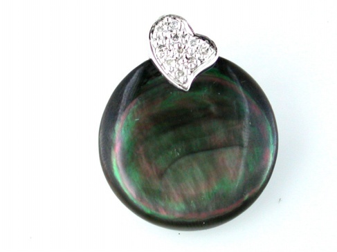 MOP & DIAMOND PENDANT