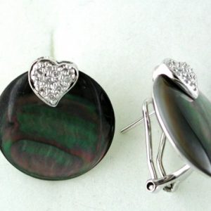 MOP & DIAMOND EARRING