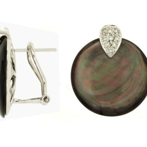 MOP & DIAMOND EARRING