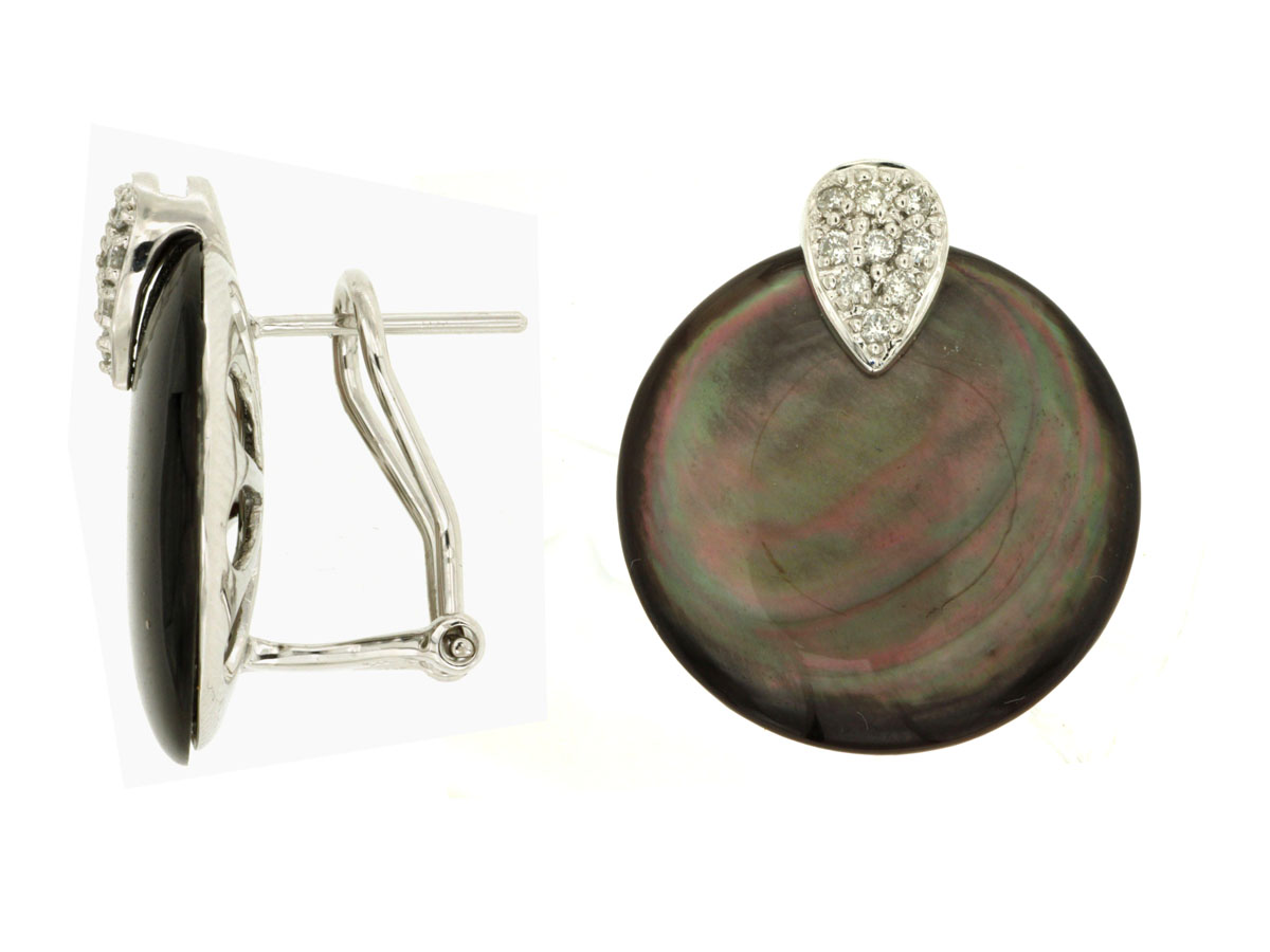 MOP & DIAMOND EARRING