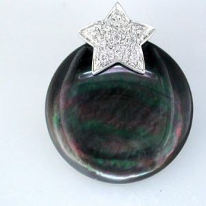 MOP & DIAMOND PENDANT