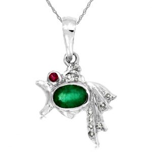 EMERALD & DIAMOND PENDANT