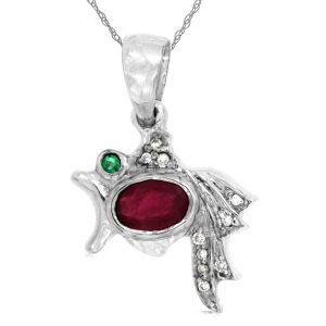 RUBY & DIAMOND PENDANT