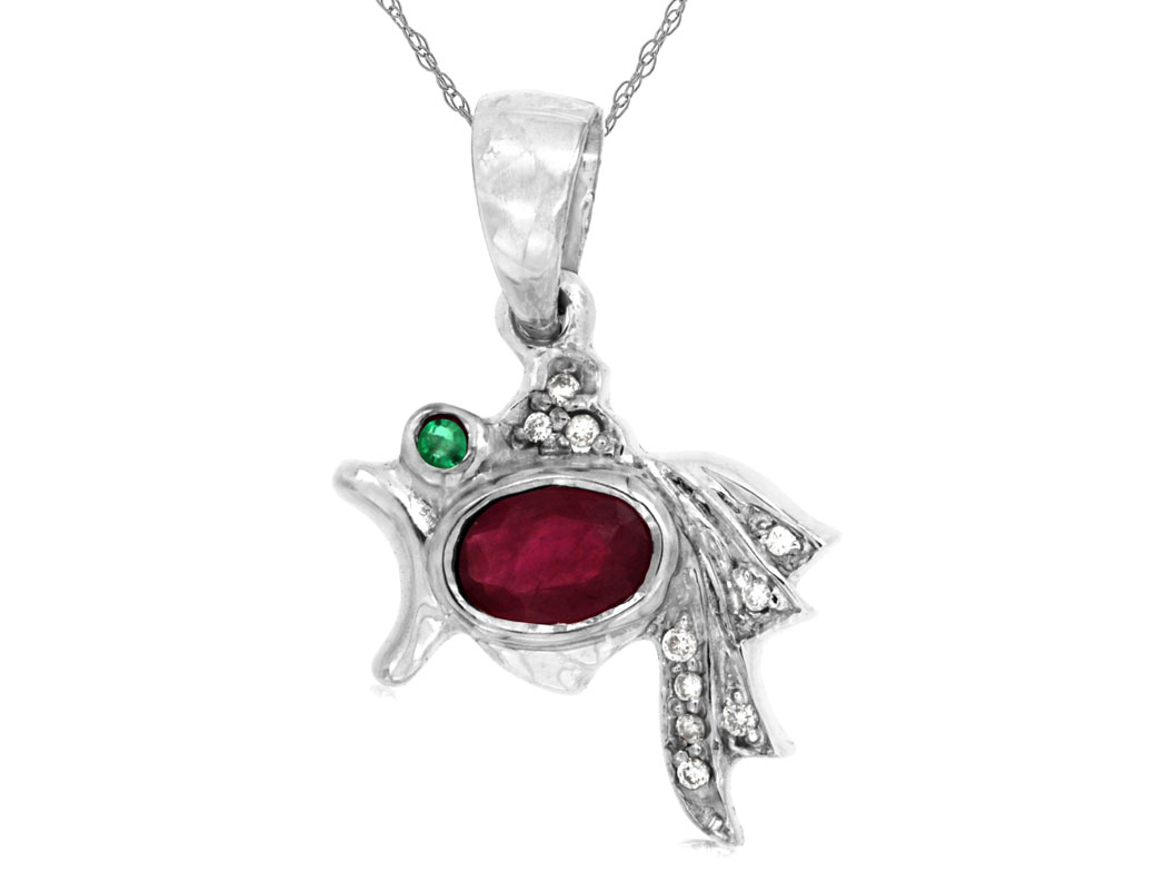 RUBY & DIAMOND PENDANT