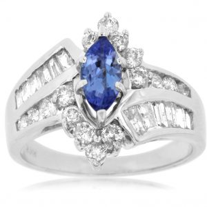 TANZANITE & DIAMOND RING