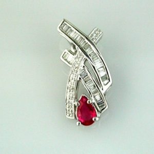 RUBY & DIAMOND PENDANT