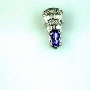 TANZANITE & DIAMOND PENDANT
