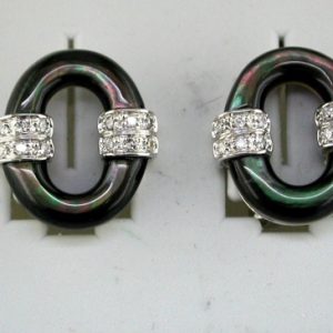 DIAMOND & BLACK M/P EARRING