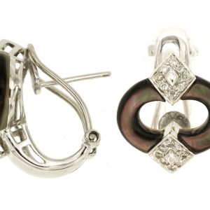 DIAMOND & BLACK M/P EARRING