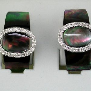 DIAMOND & BLACK M/P EARRING