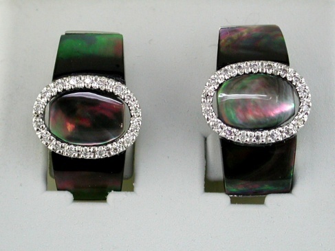 DIAMOND & BLACK M/P EARRING