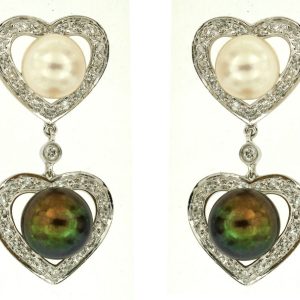 PEARL & DIAMOND EARRING