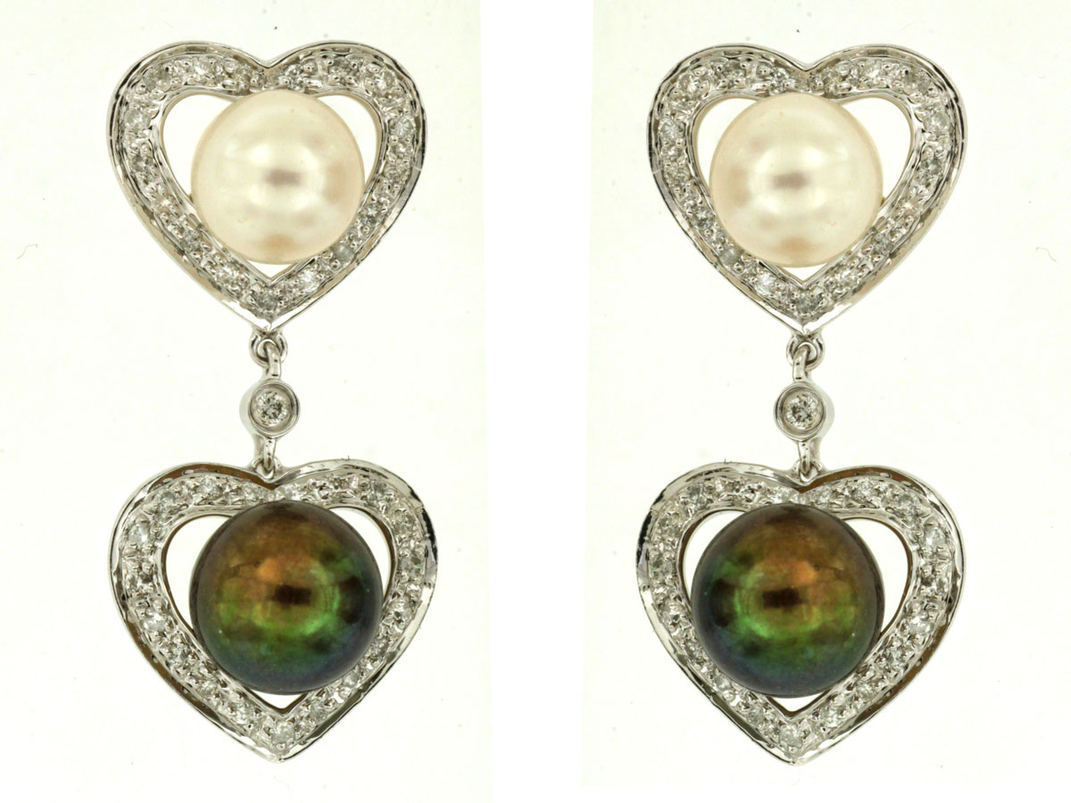 PEARL & DIAMOND EARRING