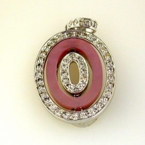 PINK M/P & DIAMOND PENDANT