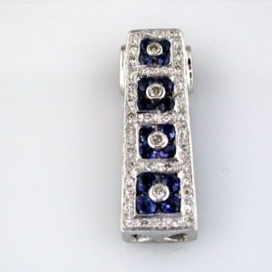 SAPPHIRE & DIAMOND PENDANT