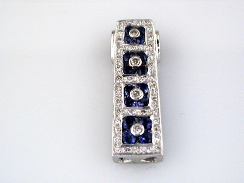 SAPPHIRE & DIAMOND PENDANT